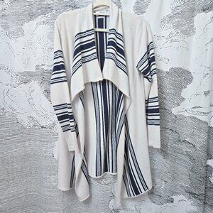 Vineyard Vines Striped Merino Wool Blend Cardigan with Cashmere